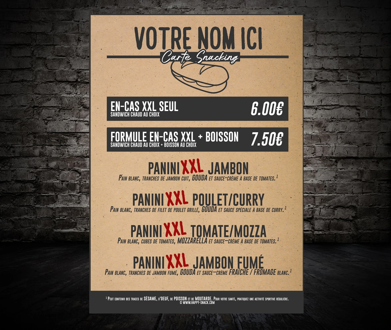 pub sur lieu de vente