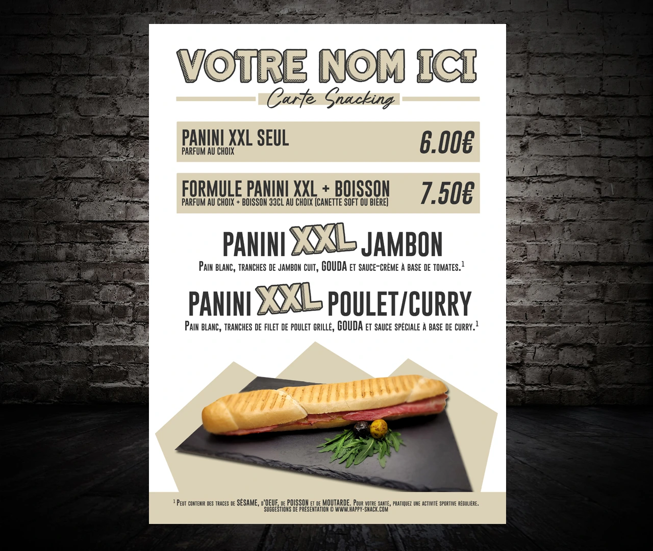 pub sur lieu de vente