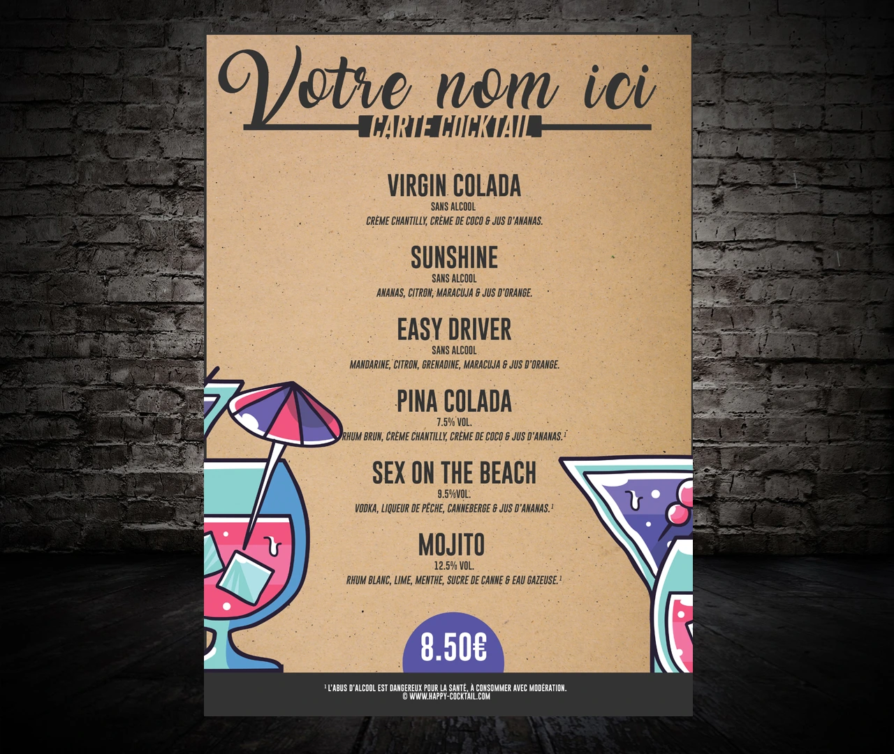 pub sur lieu de vente